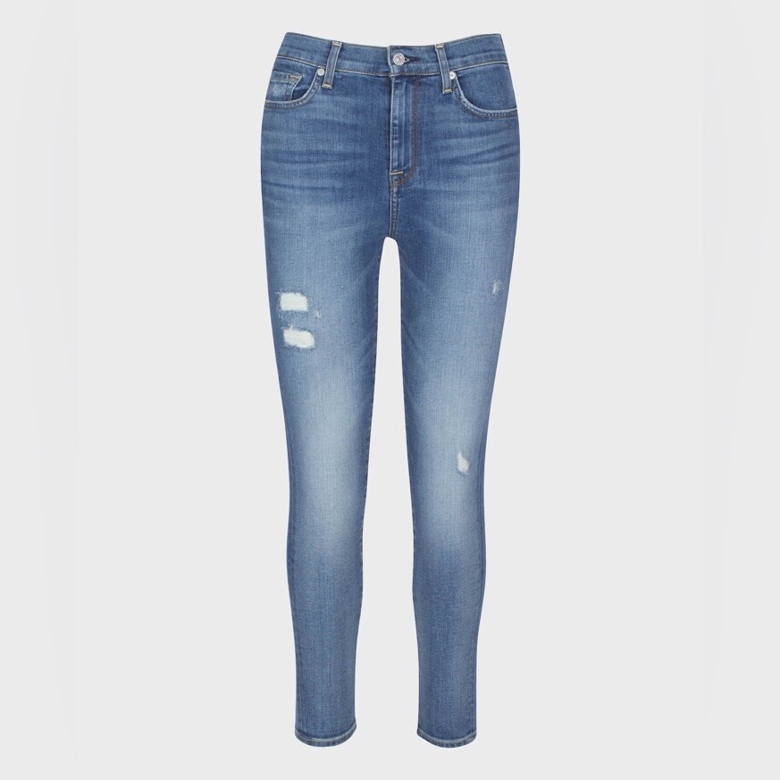 Brand New 7 For All Mankind High Waist Ankle Skinny